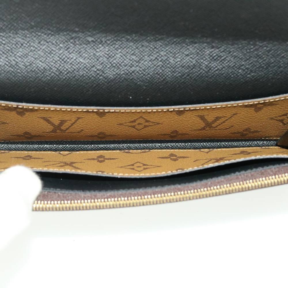 LOUIS VUITTON Monogram Reverse Portefeuille Emily Long Wallet M82157 Auth 40459A - Picture 9 of 16